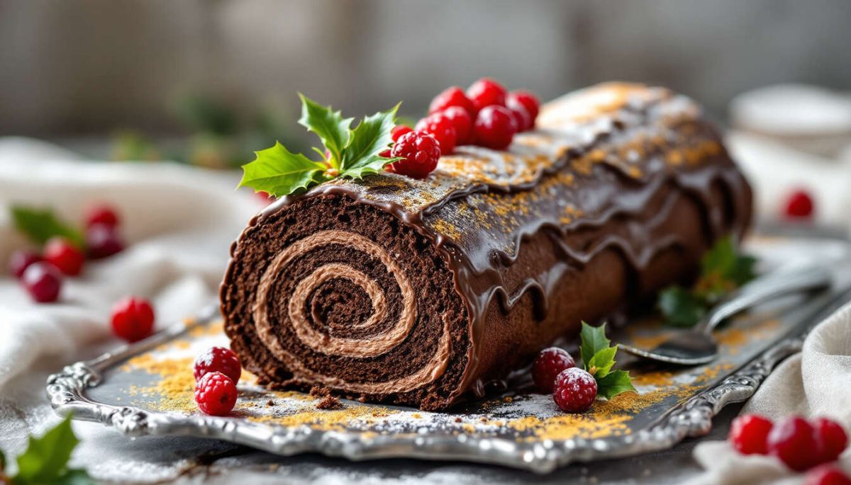 Bûche de Noël légère au chocolat : une recette festive irrésistible