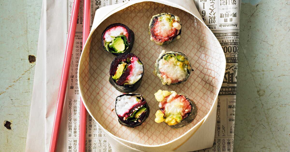 Les makis crus et cuits : un mariage savoureux de betterave et avocat