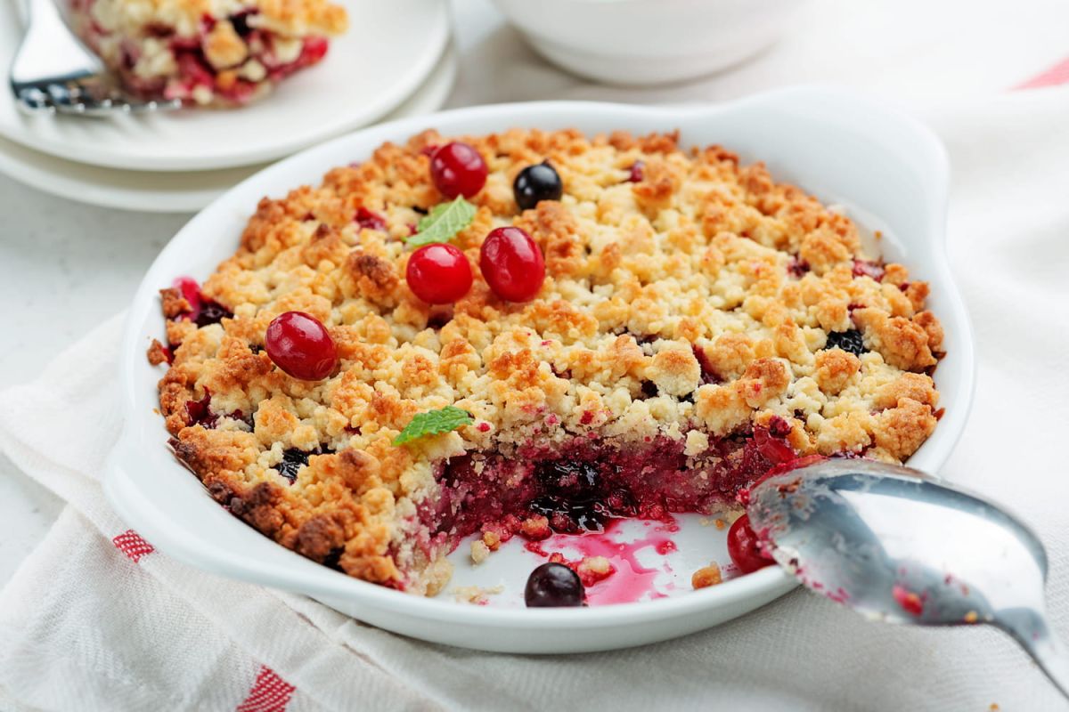 Astuce infaillible pour un crumble croustillant, même avec des fruits juteux