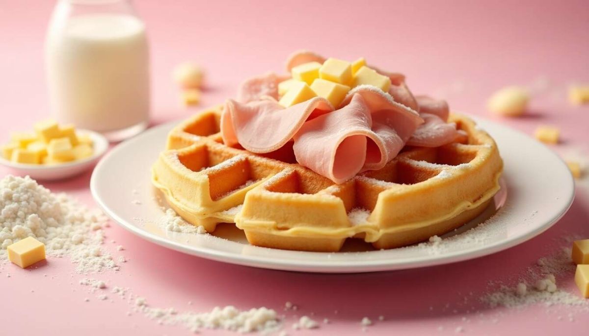 Gaufres salées au jambon et Gruyère : un délice à la maison