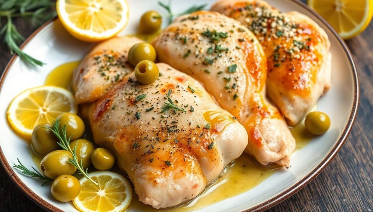 Un poulet au citron et olives qui ensoleille vos assiettes