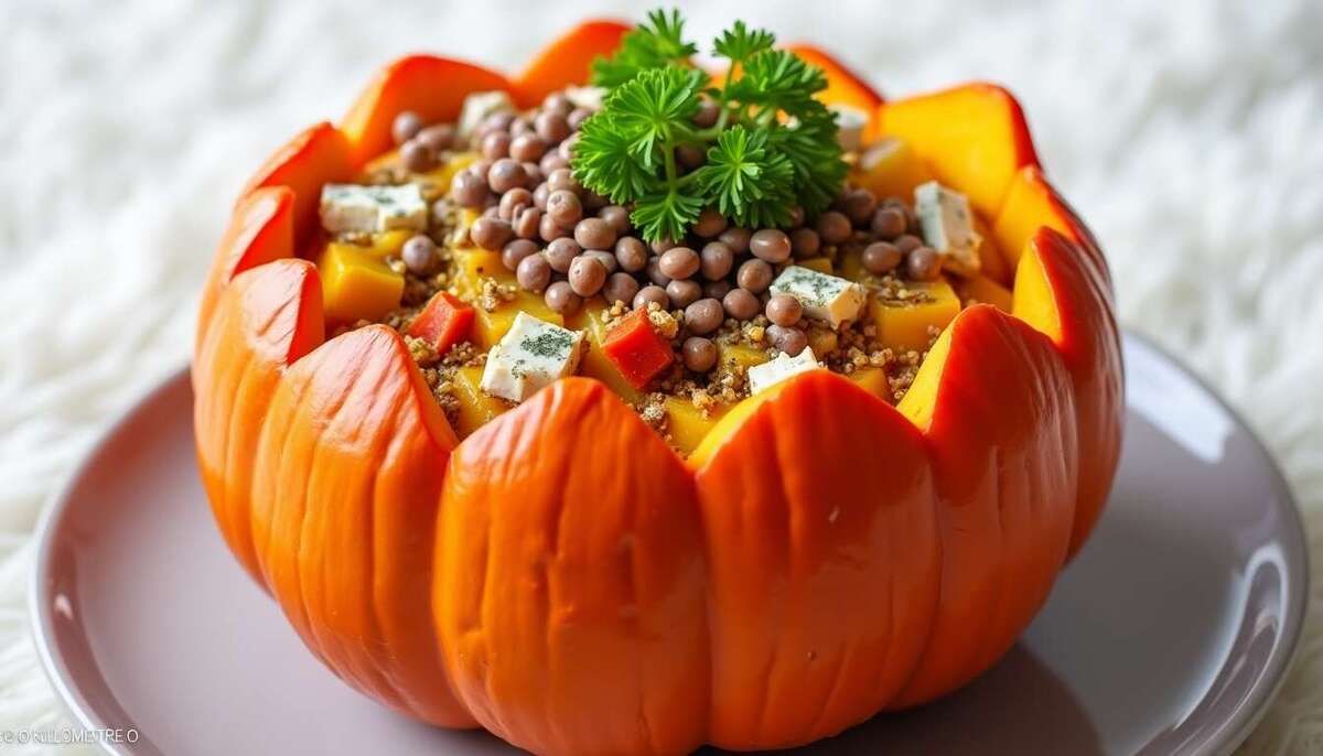 Des potimarrons farcis à l'italienne pour un repas convivial