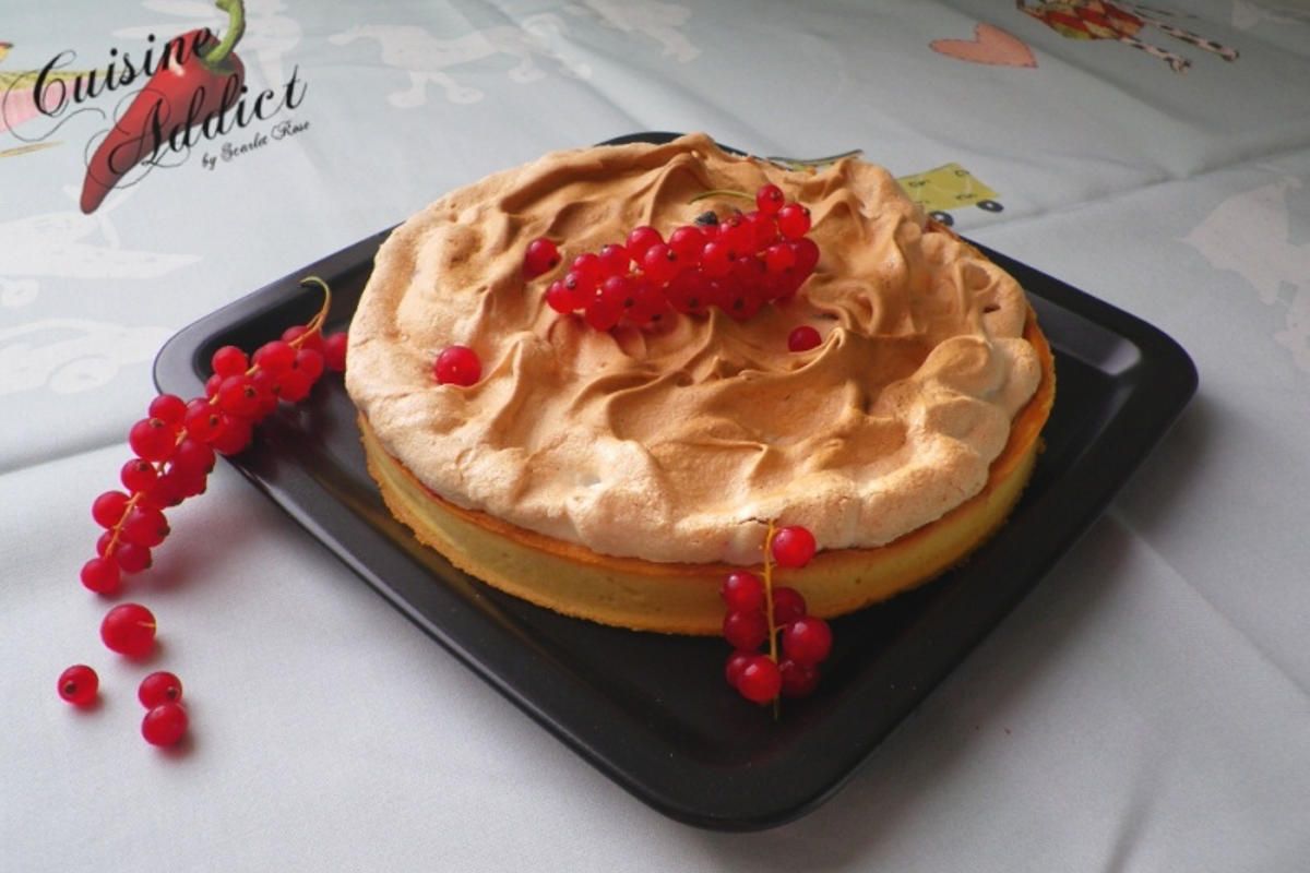 Une tarte aux groseilles meringuée à tomber