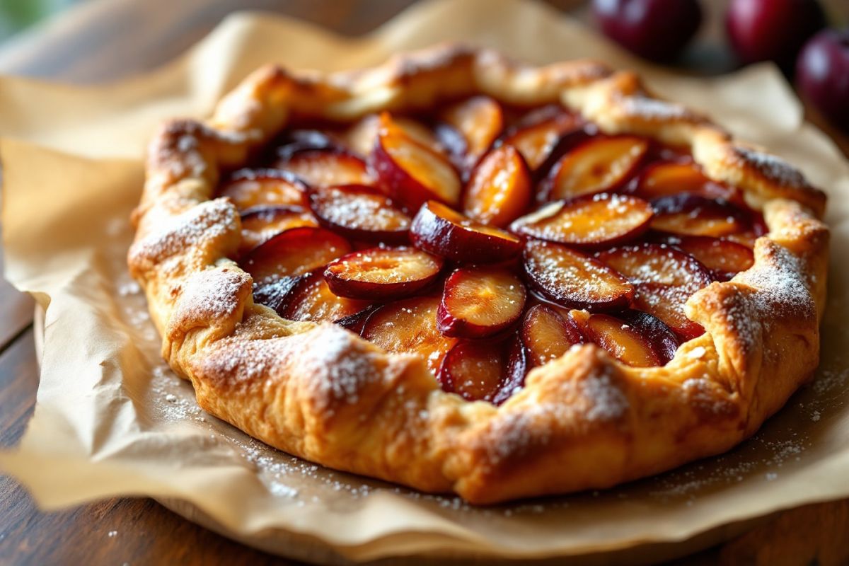 le dessert automnal qui fait craquer : une tarte rustique aux prunes
