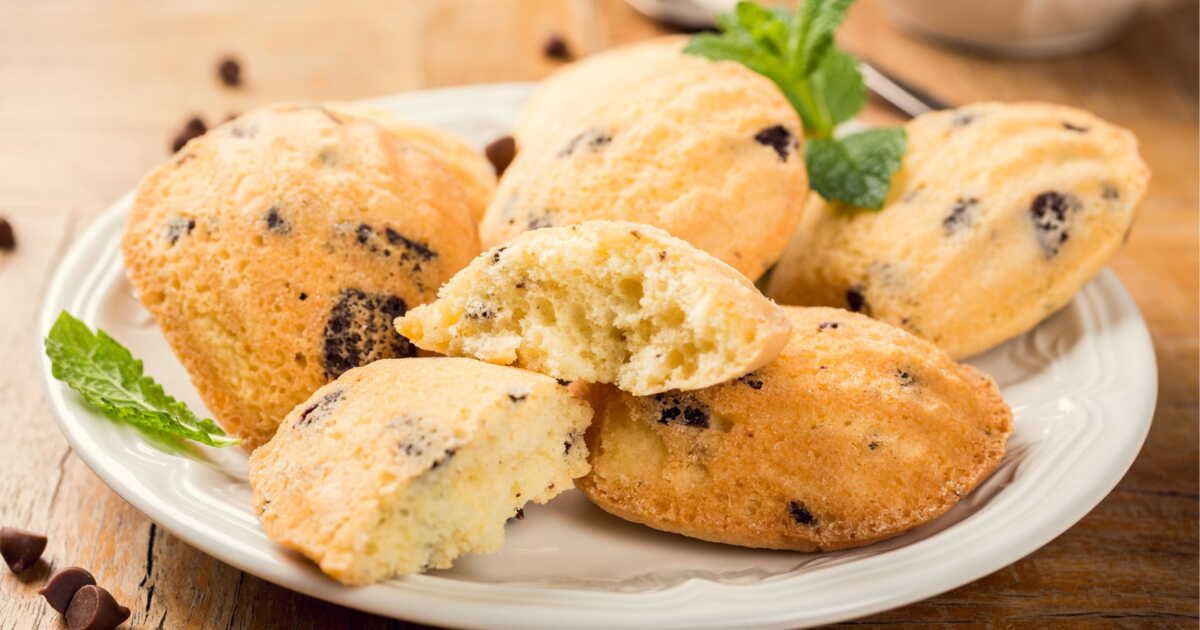 Madeleines aux pépites de chocolat : un goûter délicieusement sain