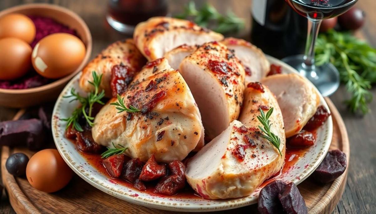 Dégustez un poulet façon coq au vin : recette incontournable