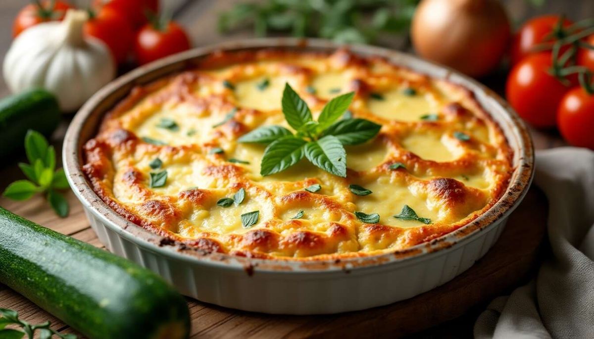 Découvrez le velouté gratin de courgettes à la provençale
