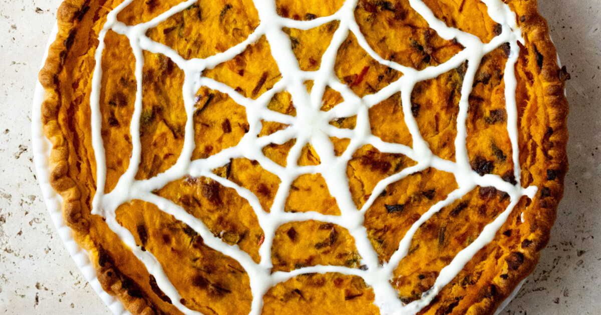 Une tarte salée au potimarron pour Halloween : un délice à partager