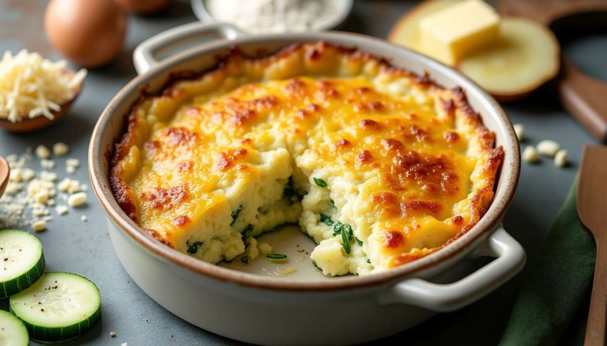 Savourez un gratin de courgettes et pommes de terre à la béchamel