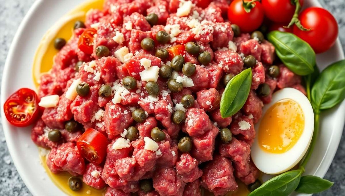 Tartare de boeuf à l'italienne : finesse et saveurs au rendez-vous