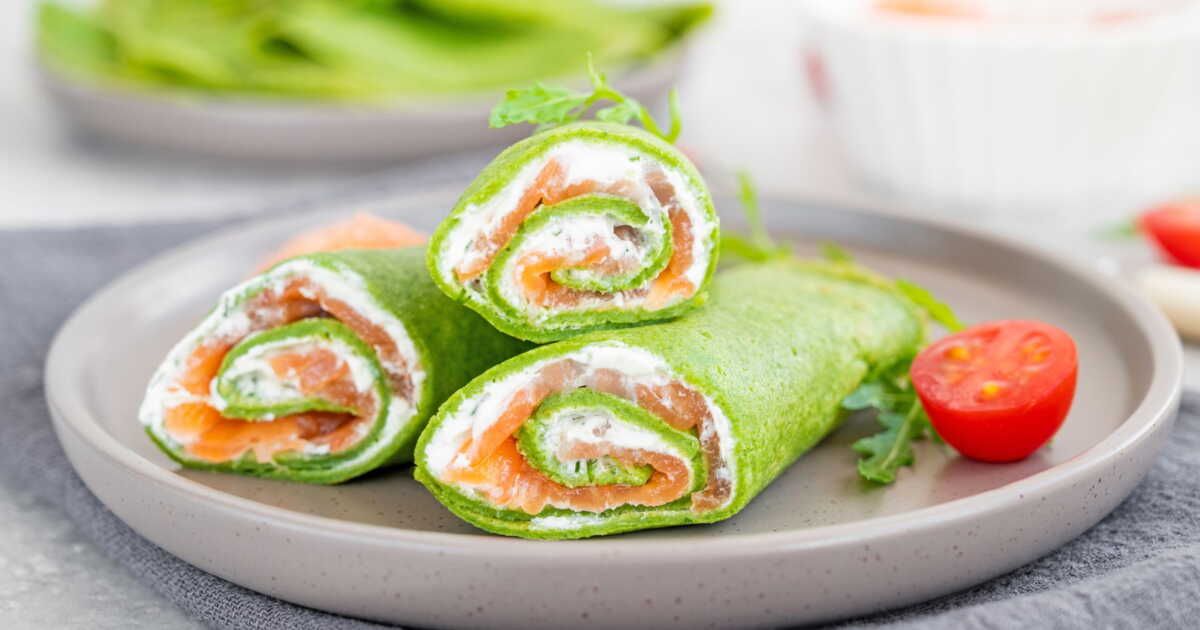 Inès Vandamme dévoile sa recette de galette wrap healthy aux épinards