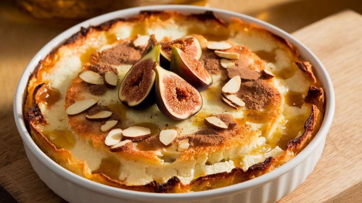 Un gratin léger de figues et amandes pour une douceur saine