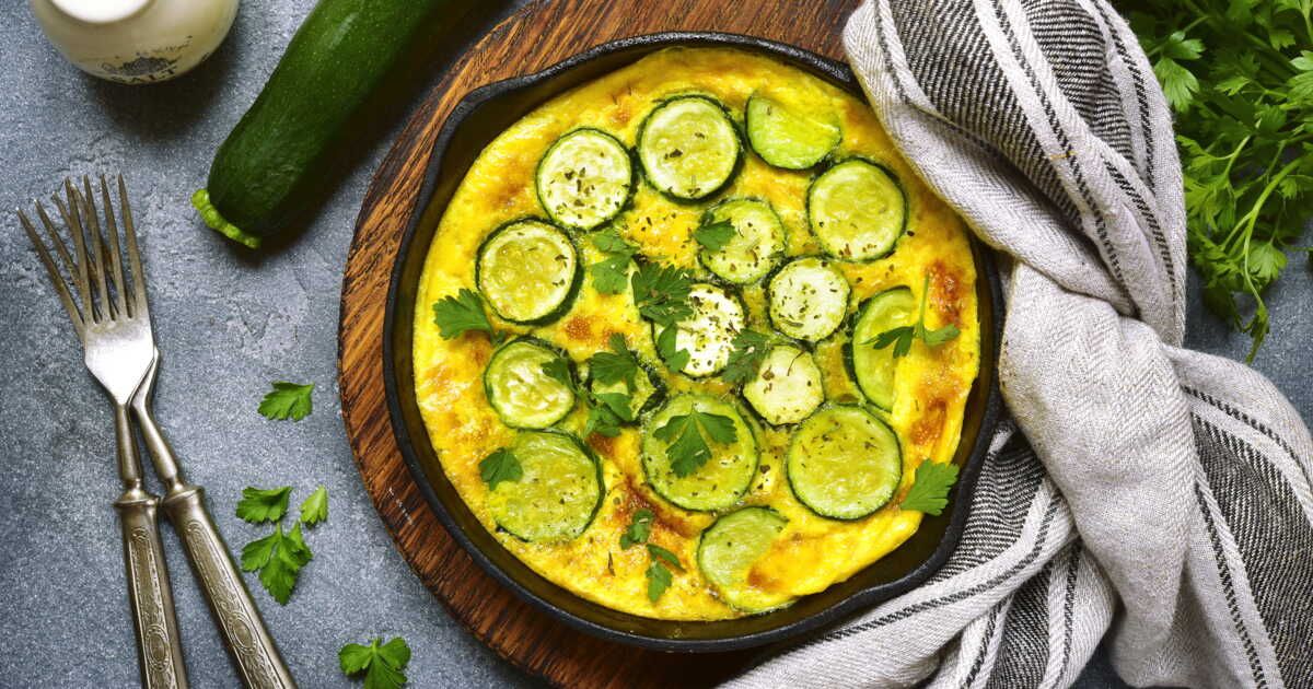 la frittata de courgette, un dîner léger et savoureux