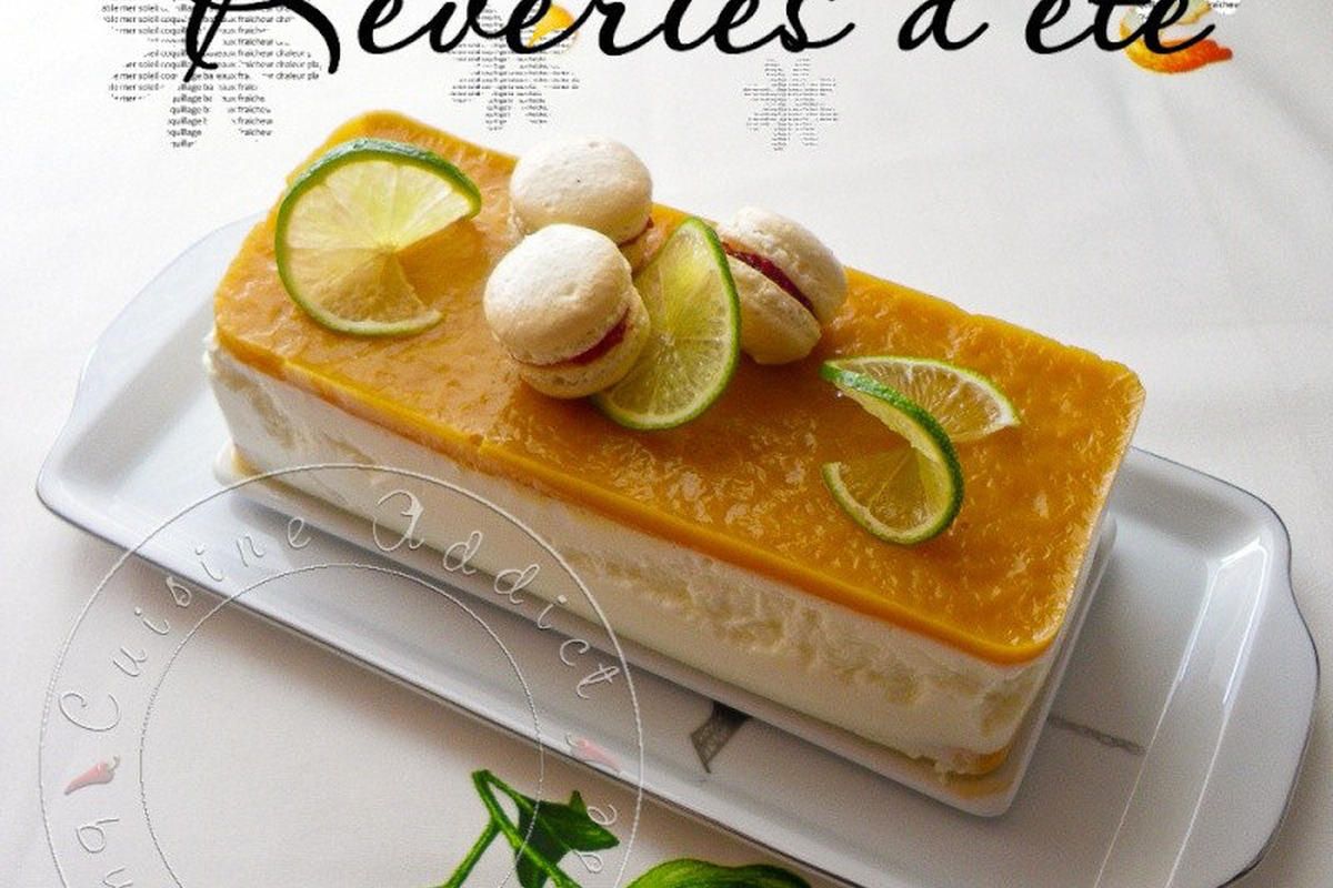 Une invitation au voyage avec le bavarois citron vert et noix de coco