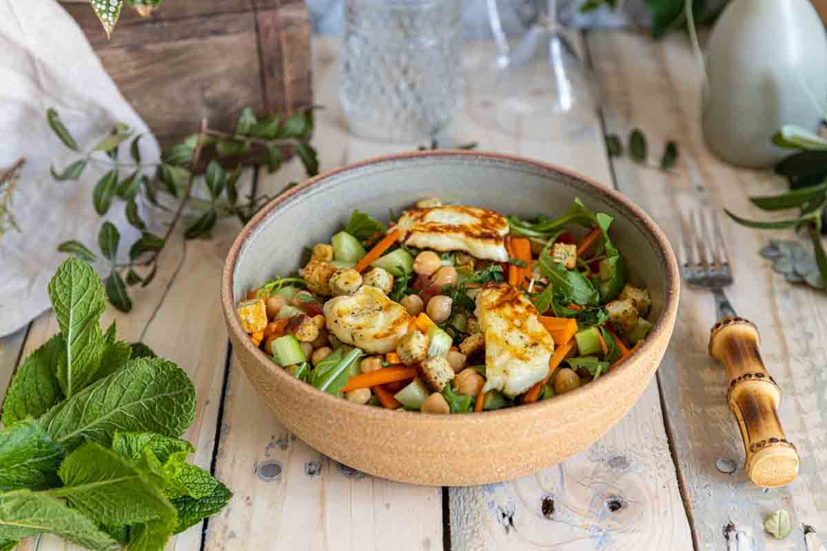Salade de pois chiche méditerranéenne