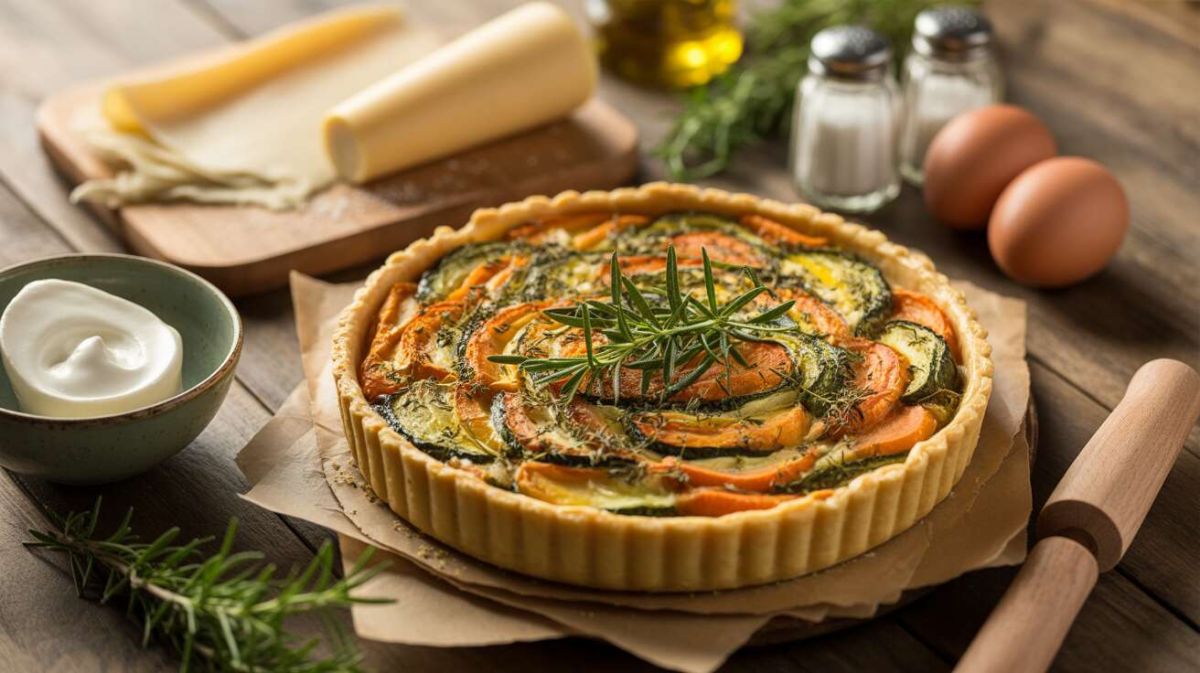 La tarte aux légumes et fromage frais qui va régaler vos convives