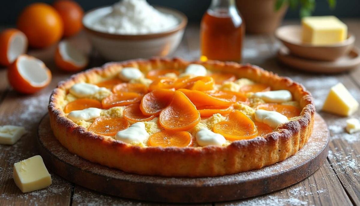 Un clafoutis aux abricots et fromage frais qui fait fondre les cœurs