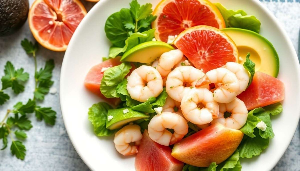 Découvrez la salade d'avocats et crevettes, un délice d'été