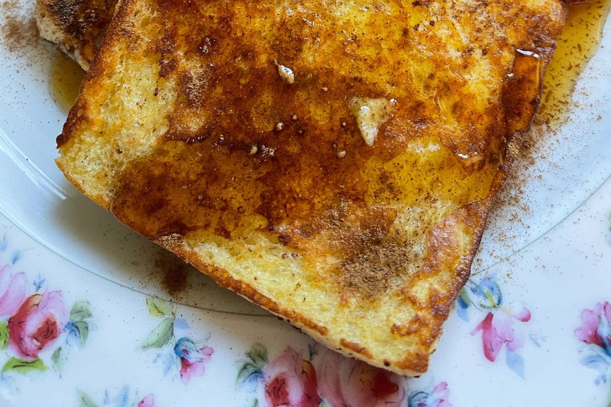 La douceur du pain perdu aux poires par Cyril Lignac